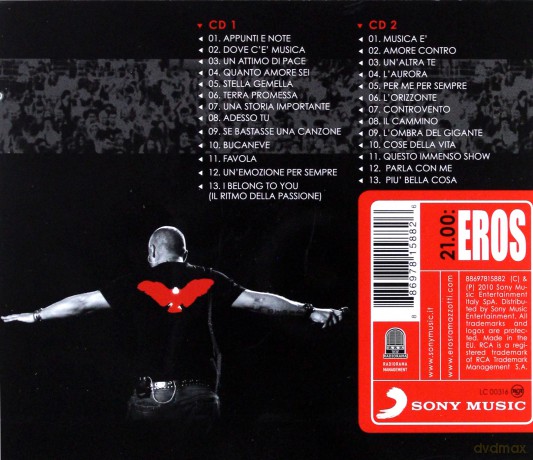 Eros Ramazzotti: 21.00: Eros Live World Tour 2009/2010 [2CD]
