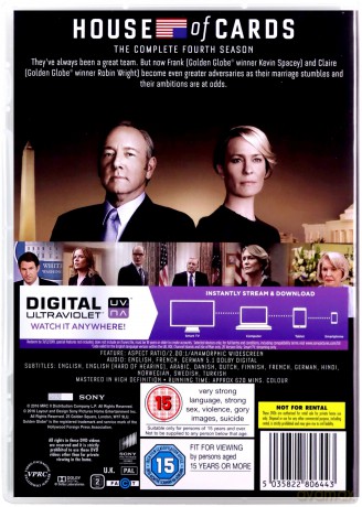 House Of Cards - Season 4 [4DVD]