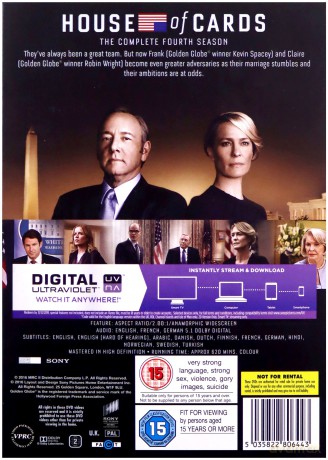 House Of Cards - Season 4 [4DVD]