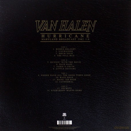 Van Halen: Hurricane - Maryland Broadcast 1982 1.0 [2xWinyl]