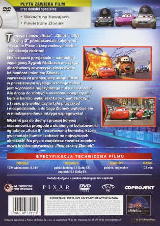 Auta 2 (Disney) [DVD]