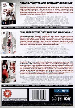 I Spit On Your Grave 1 2 3 [3DVD]