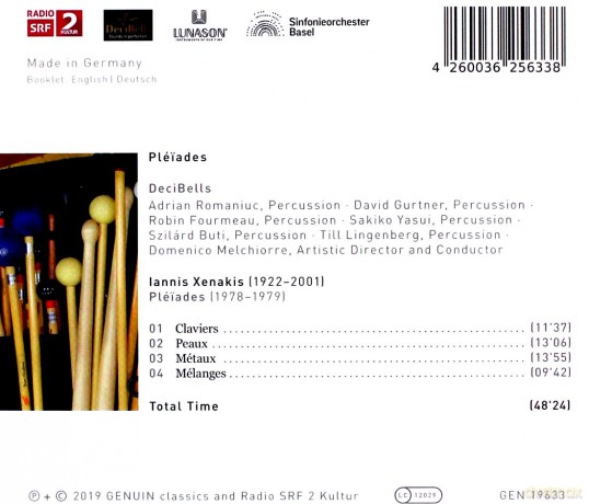 Decibells: Iannis Xenakis: Pleiades [CD]