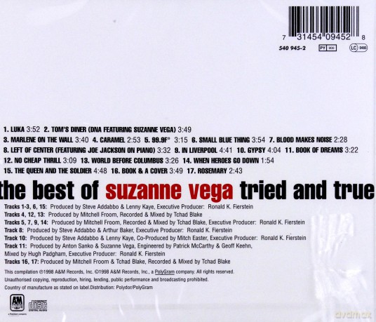 Suzanne Vega: Tried And True - Best Of Suzanne Vega [CD]