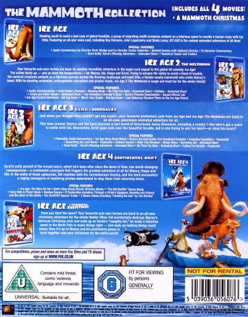 Ice Age 1-4 + Mammoth Christmas: The Mammoth Pack (Epoka lodowcowa 1-4) [5xBlu-Ray]