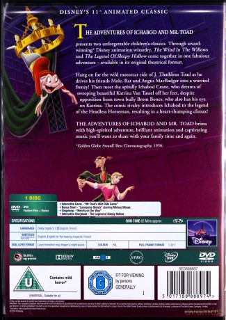 Ichabod Mr Toad Adventures Of [DVD]