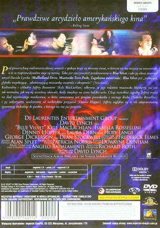 Blue Velvet (polski lektor) [DVD]