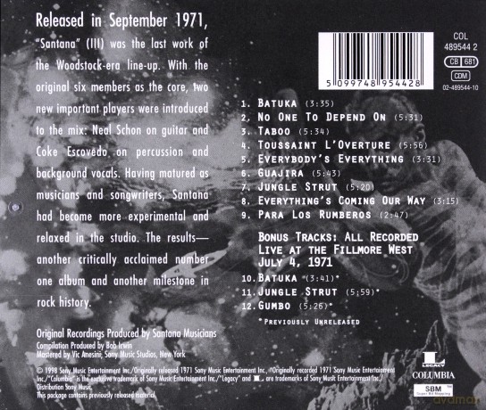 Santana: III [CD]