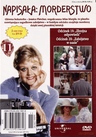 Napisała: Morderstwo 11: Zbrojna odpowiedź / Zabójstwo w oazie [DVD]