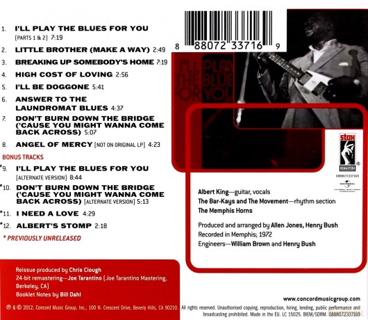 Albert King: ILl Play The Blues For You [CD]