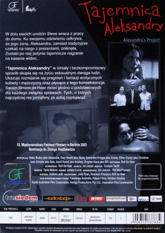 Tajemnica Aleksandry [DVD]