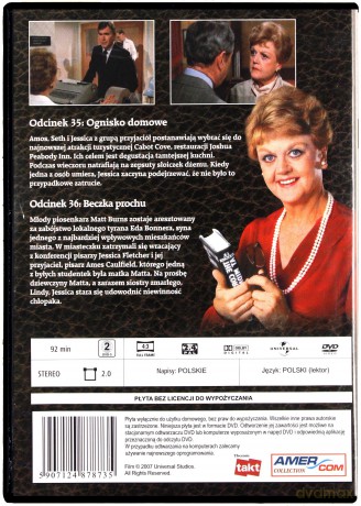Napisała: Morderstwo 19: Ognisko domowe / Beczka prochu [DVD]