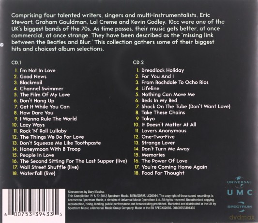 10cc: I'm Not In Love - Essential Collection [2CD]