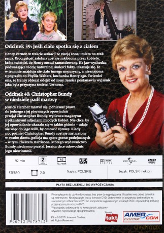 Napisała: Morderstwo 21: Jeśli ciało spotyka się z ciałem / Christopher Bundy w niedzielę padł martwy [DVD]