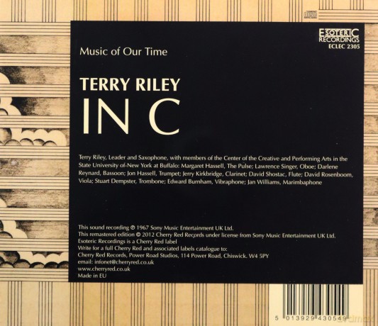 Terry Riley: In C [CD]