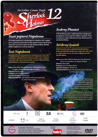 Sherlock Holmes 12: Sześć popiersi Napoleona / Srebrny Płomień [DVD]