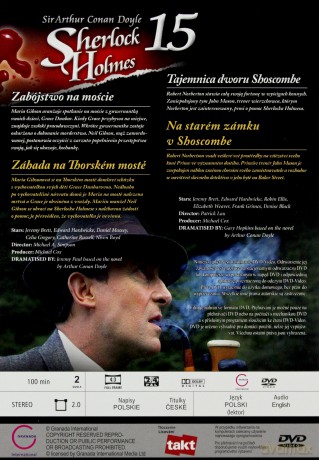 Sherlock Holmes 15: Zabójstwo na moście / Tajemnica dworu Shoscombe [DVD]