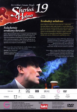 Sherlock Holmes 19: Szlachetnie urodzony kawaler [DVD]