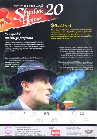 Sherlock Holmes 20: Przypadek szalonego profesora [DVD]