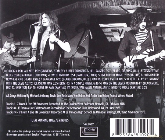 Van Halen: In The Club [CD]