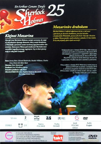 Sherlock Holmes 25: Klejnot Mazarina [DVD]
