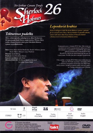 Sherlock Holmes 26: Tekturowe pudełko [DVD]