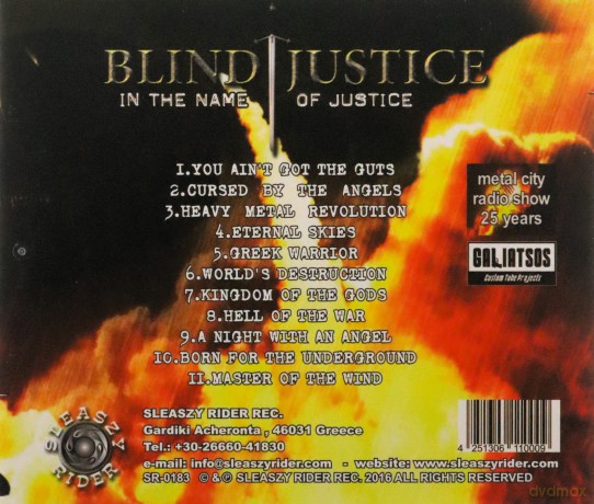 Blind Justice: In The Name Of Justice [CD]