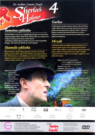 Sherlock Holmes 04: Samotna cyklistka / Garbus [DVD]