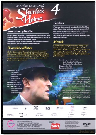 Sherlock Holmes 04: Samotna cyklistka / Garbus [DVD]