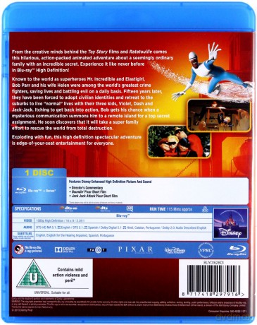Incredibles (Iniemamocni) [Blu-Ray]