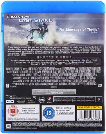 Independence Day Resurgence (Dzień Niepodległości: Odrodzenie) [Blu-Ray]