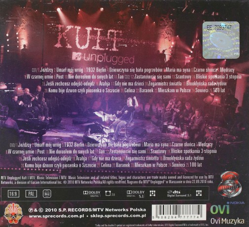 Kult: MTV Unplugged (digipack) [2CD]+[DVD]