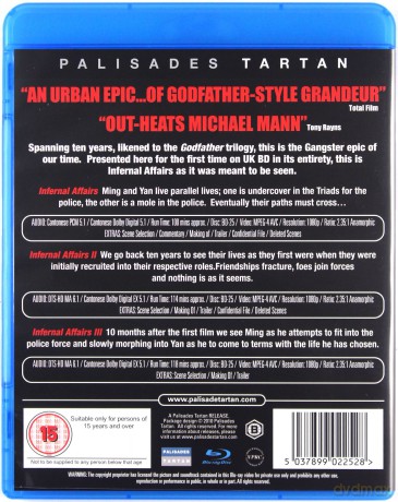Infernal Affairs Trilogy (Infernal Affairs: Piekielna gra 1-3) [Blu-Ray]