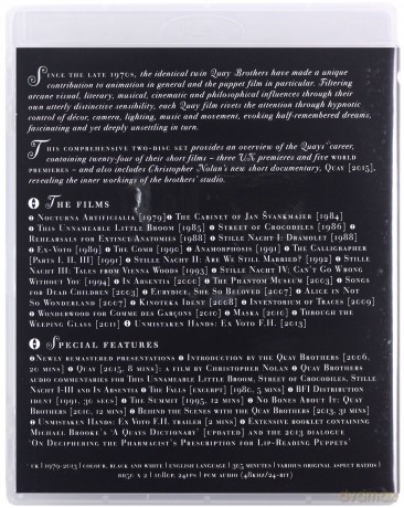Inner Sanctums - Quay Brothers: The Collected Animated Films 1979 - 2013 [2xBlu-Ray]