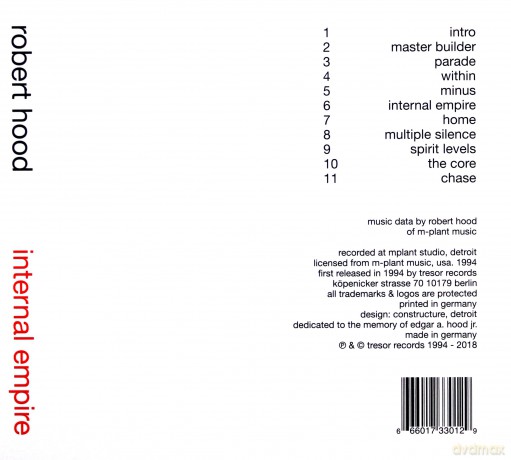 Robert Hood: Internal Empire [CD]