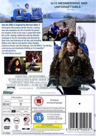 Into The Wild (Wszystko za życie) [DVD]