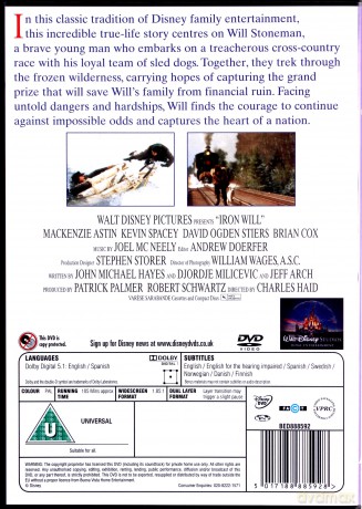 Iron Will (Żelazna wola) [DVD]