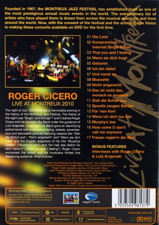 Roger Cicero: Live At Montreux 2010 [DVD]