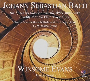 Winsome Evans: J S Bach: Six Suites For Solo Cello Transcribed For Harpsichord [2CD]