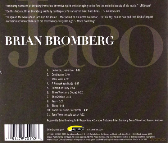 Brian Bromberg: Jaco [CD]