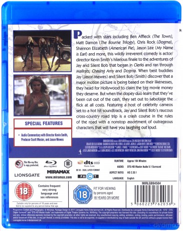 Jay And Silent Bob Strike Back (Jay i Cichy Bob kontratakują) [Blu-Ray]