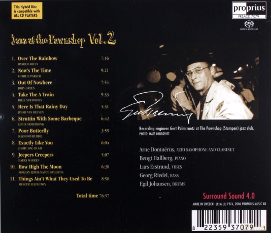 Jazz At The Pawnshop Vol 2 [CD]