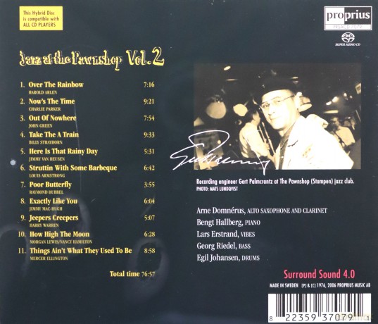 Jazz At The Pawnshop Vol 2 [CD]