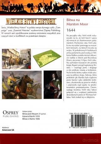 Wielkie Bitwy Historii 31: Bitwa na Marston Moor 1644 r. [książka]+[DVD]