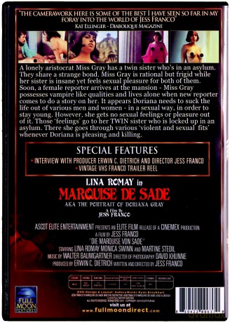 Jess FrancoS Marquise De Sade Uncut [DVD]