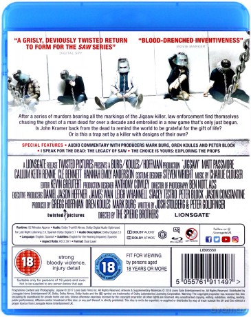 Jigsaw (Piła: Dziedzictwo) [Blu-Ray]