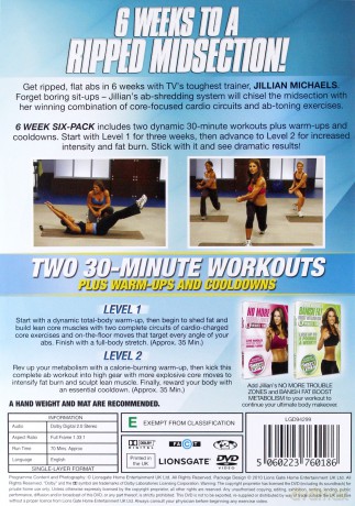 Jillian Michaels Six Week Sixpack [DVD]