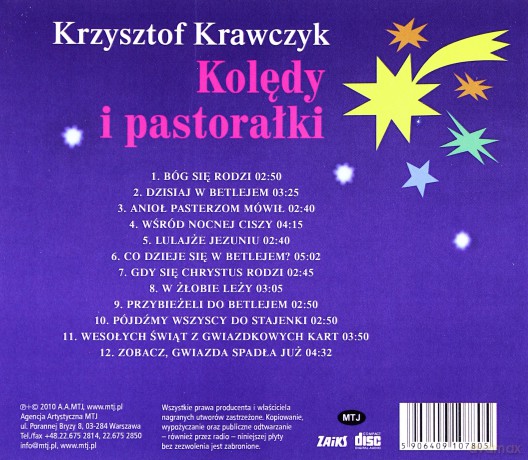 Krzysztof Krawczyk: Kolędy i pastorałki [CD]