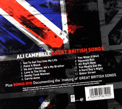 Ali Campbell: Great British Songs [CD]+[DVD]