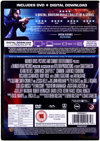 John Wick Chapter 2 (John Wick 2) [DVD]